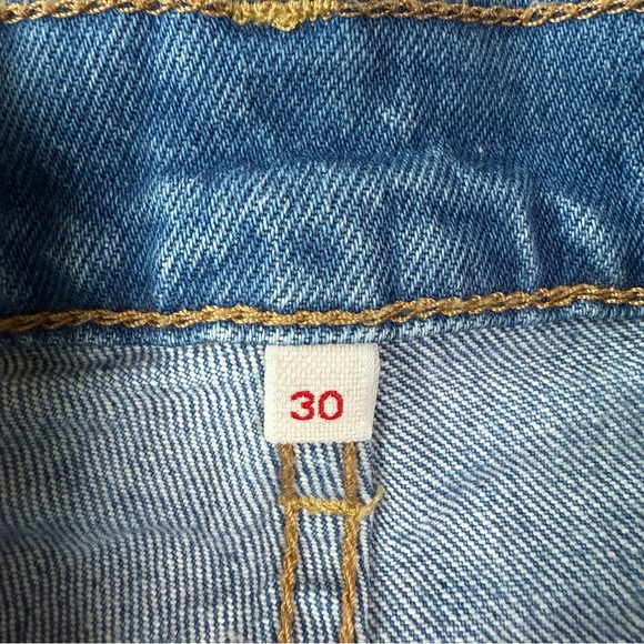 Levi’s Woman Blue High Rise Wedgie Straight Ankle Jeans US30 Classic Preppy - Picture 10 of 12